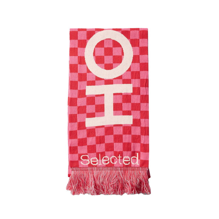 LASSE AMOUR FOOTBALL SCARF - poinsettia