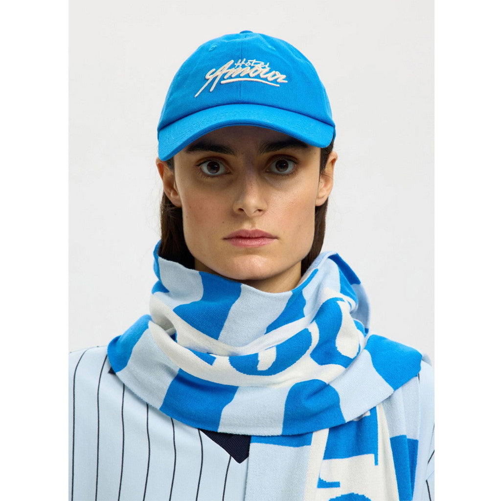 LASSE AMOUR FOOTBALL SCARF - victoria blue