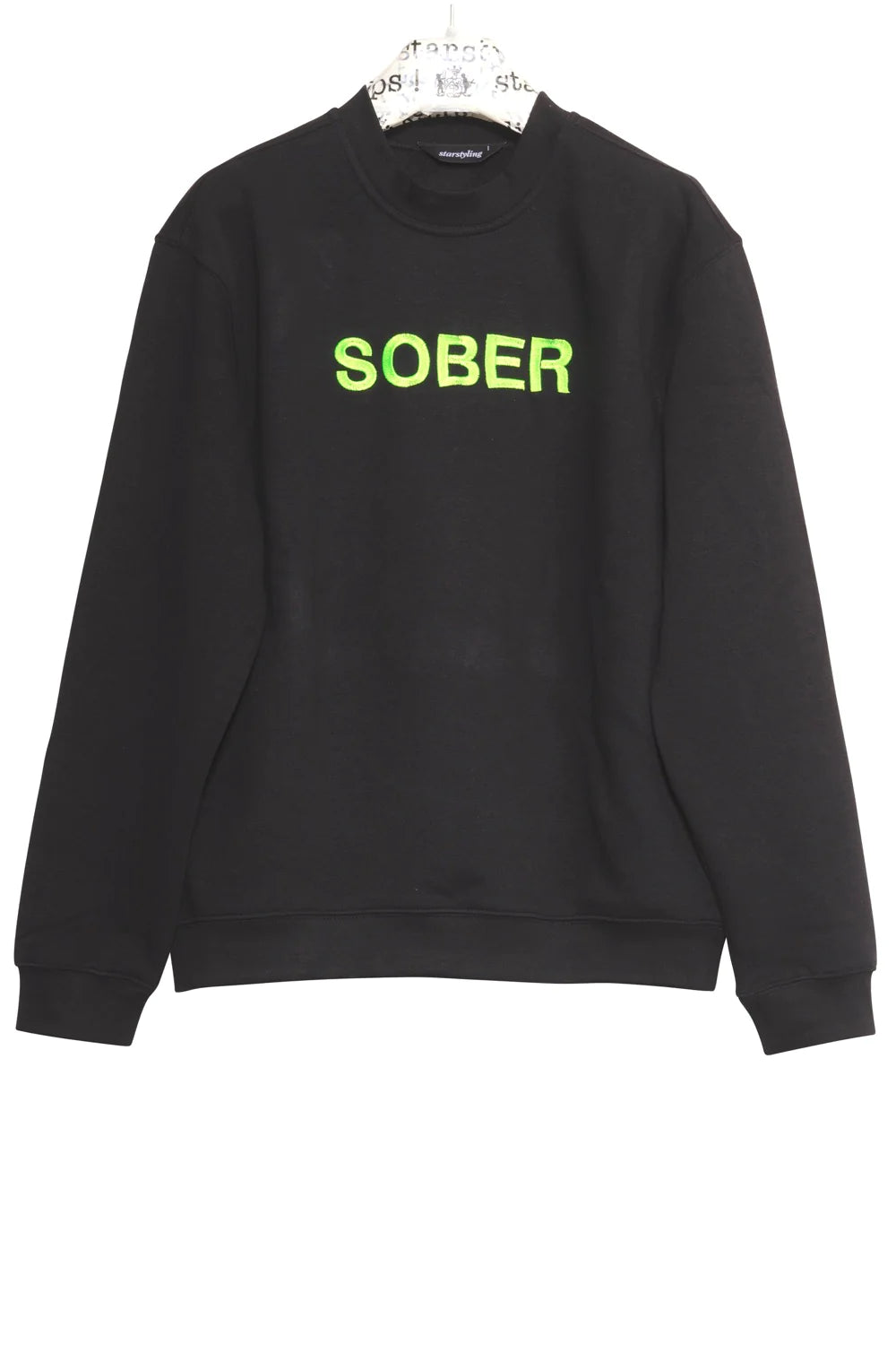 Sweatshirt "Sober" - black/green