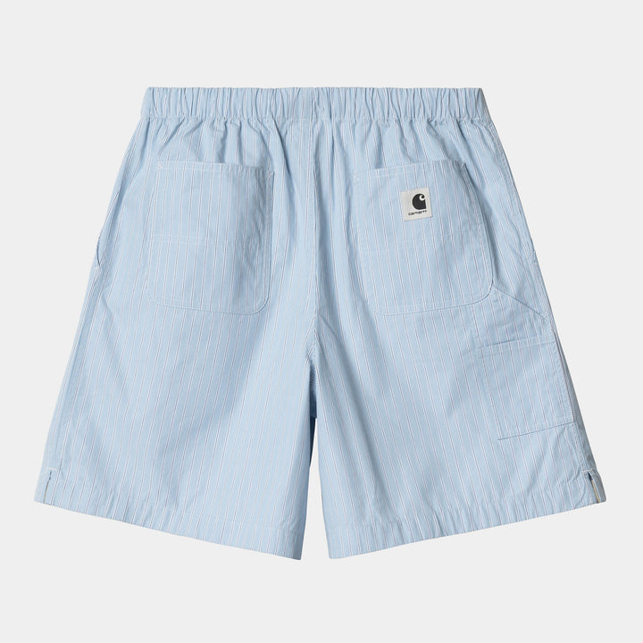 W' Nota Short 100 % Cotton Bova Stripe, Bluebird