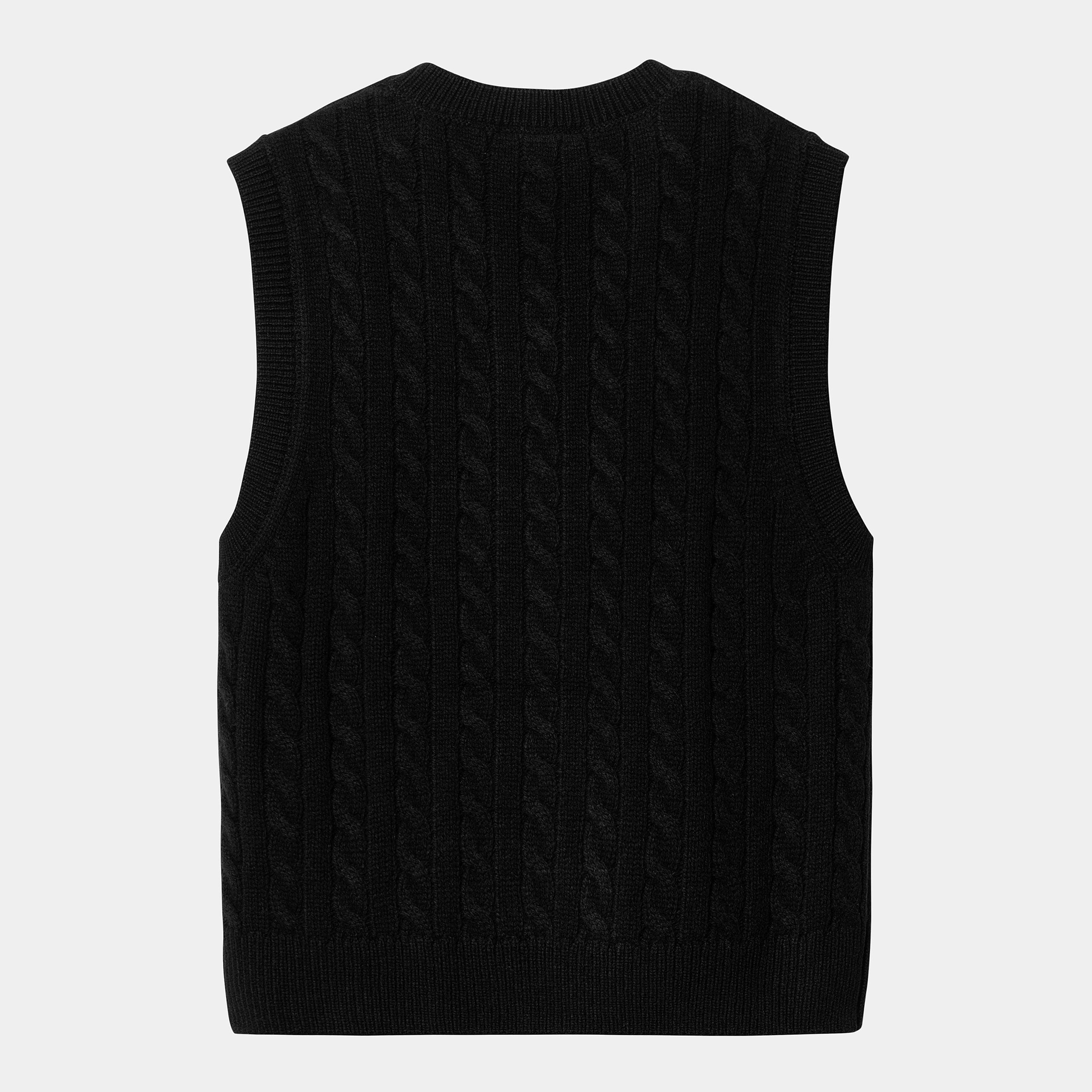 Black sweater vest online