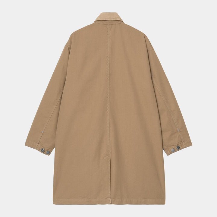 Webster Coat Black / Leather rinsed