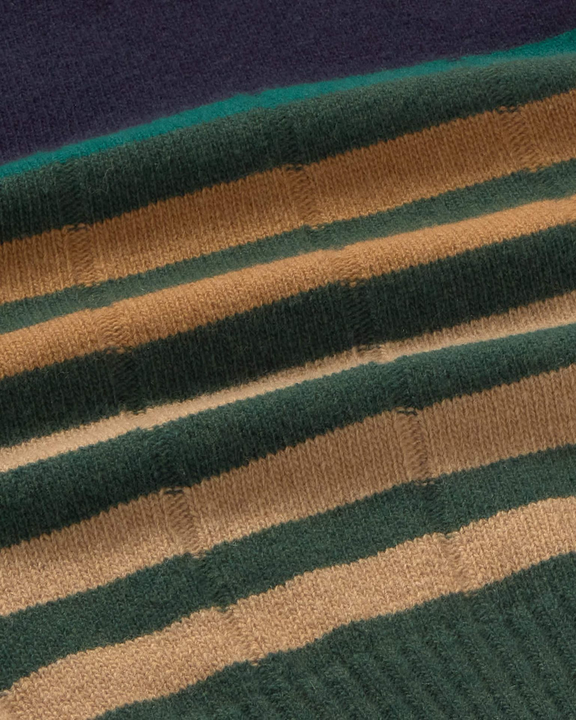 MULTICOLOR GREEN SHERRY KNITTED VEST