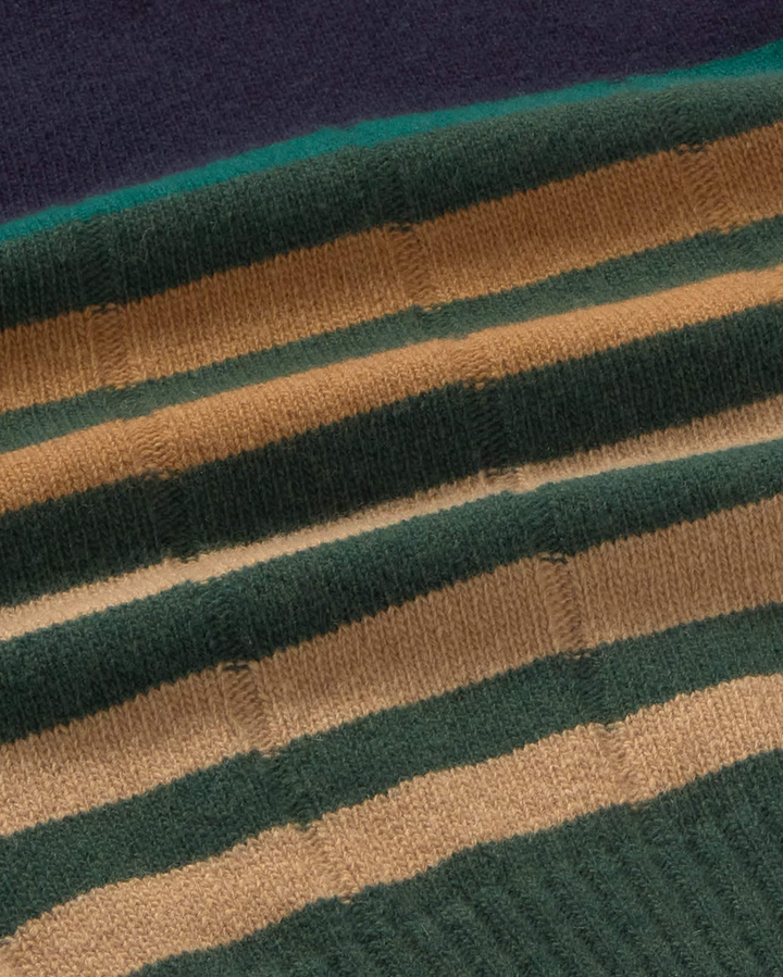 MULTICOLOR GREEN SHERRY KNITTED VEST