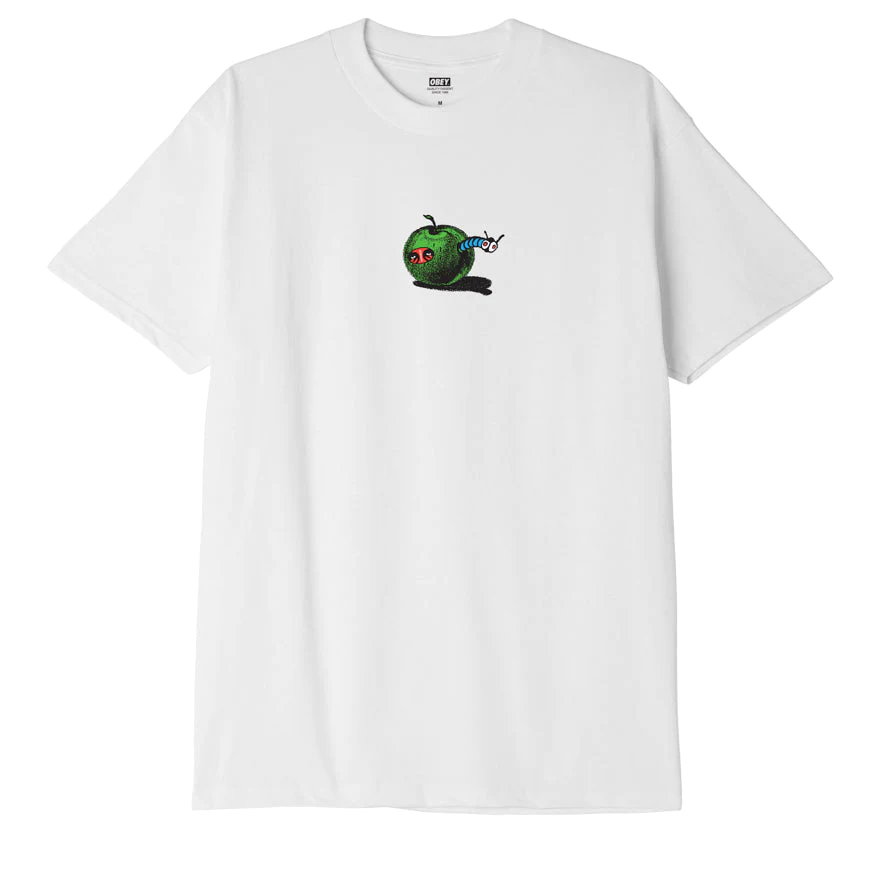 Apple Worm T-Shirt - white