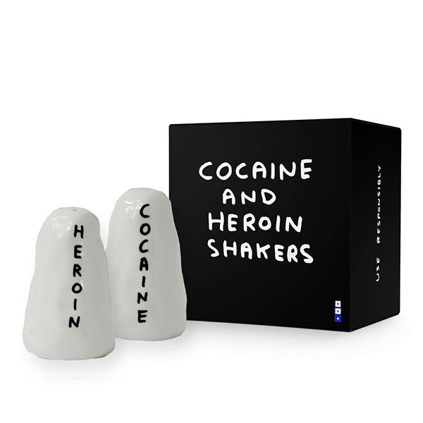 David Shrigley "Heroin&Cocaine" Shakers