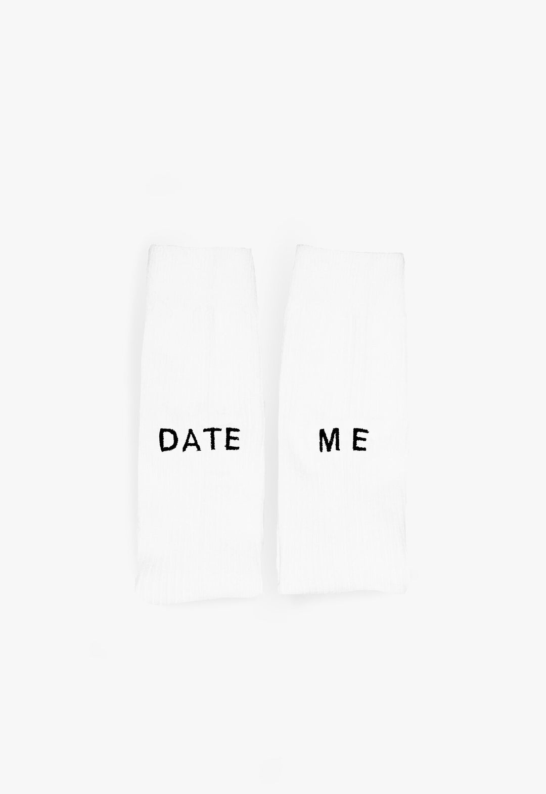 Socken ""Date Me"" - white