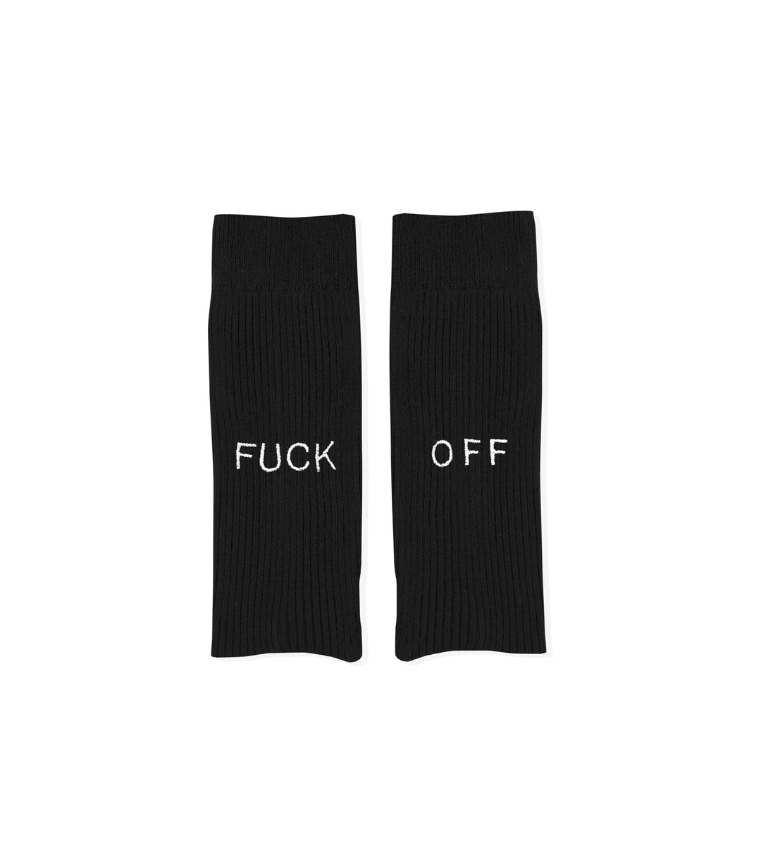 Socken "f*ck off" - black