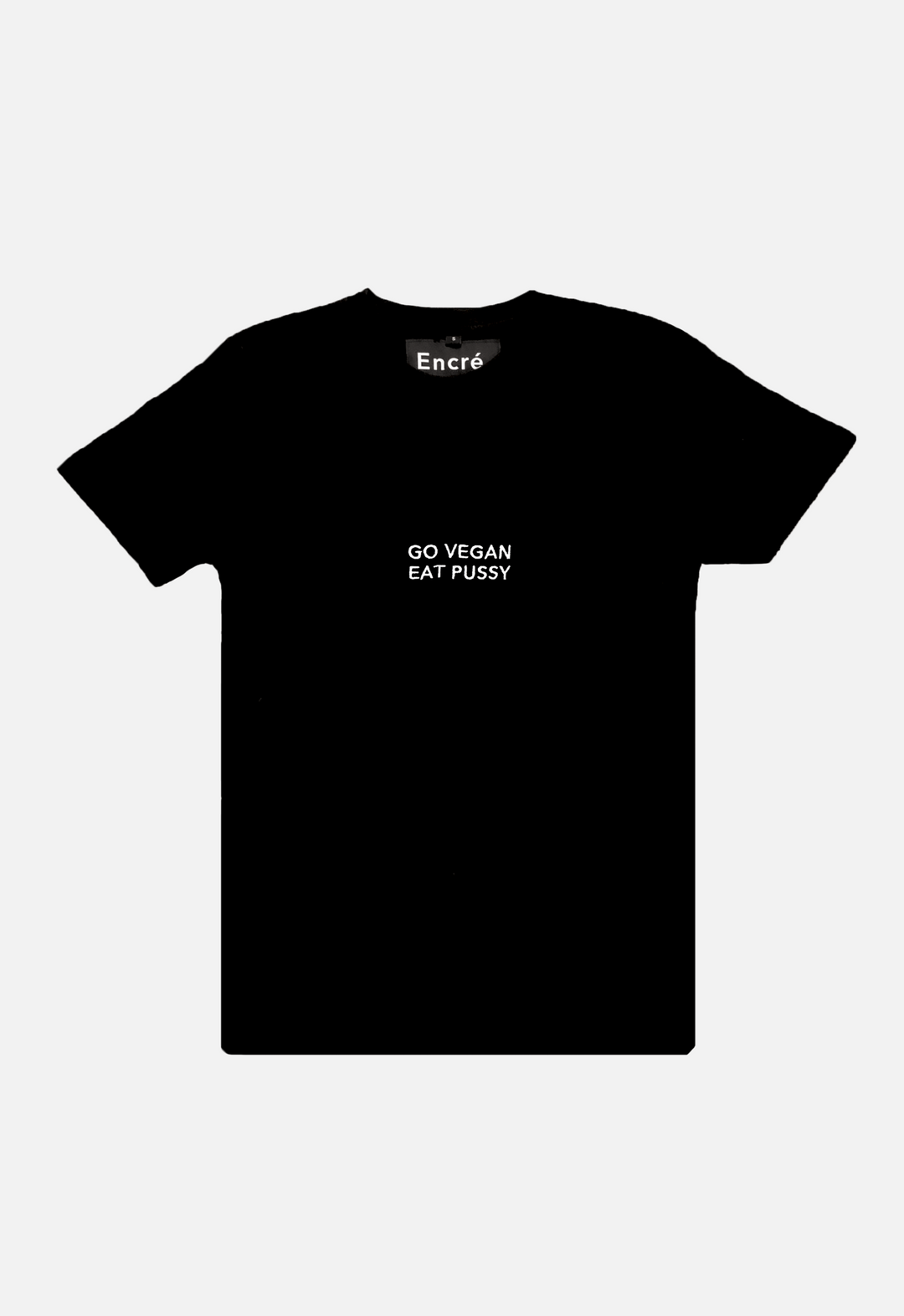 T-Shirt "go vegan eat pussy" - black