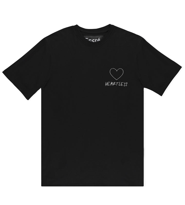T-Shirt "heartless" - black