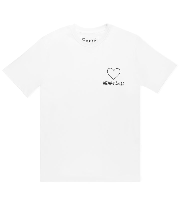 T-Shirt "heartless" - white