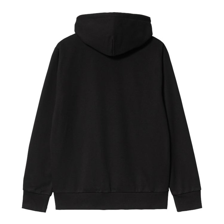 Hooded Script Embroidery Sweat 74/26 % Cotton/Polyester Black/