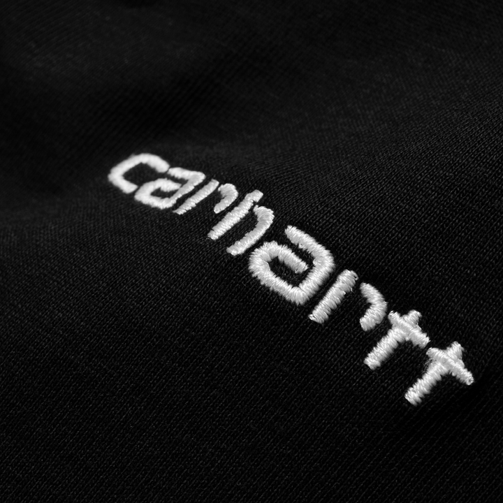 S/S Script Embroidery T-Shirt - black/white