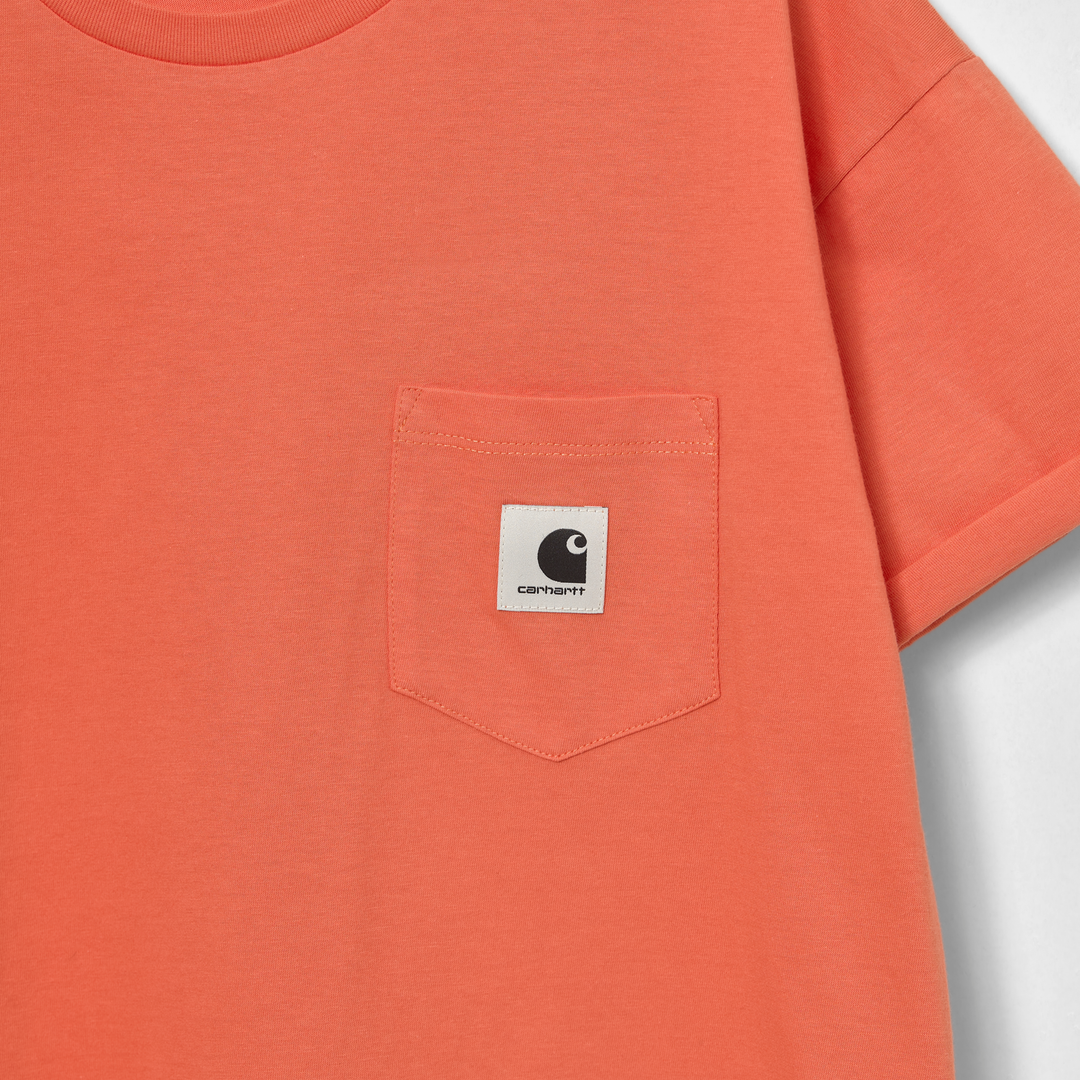 W` S/S Pocket T-Shirt - Shrimp