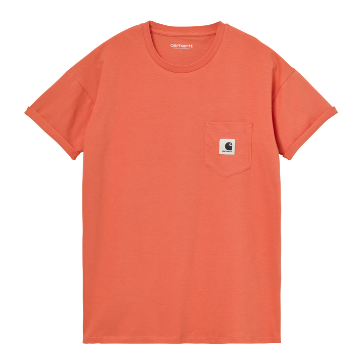 W` S/S Pocket T-Shirt - Shrimp
