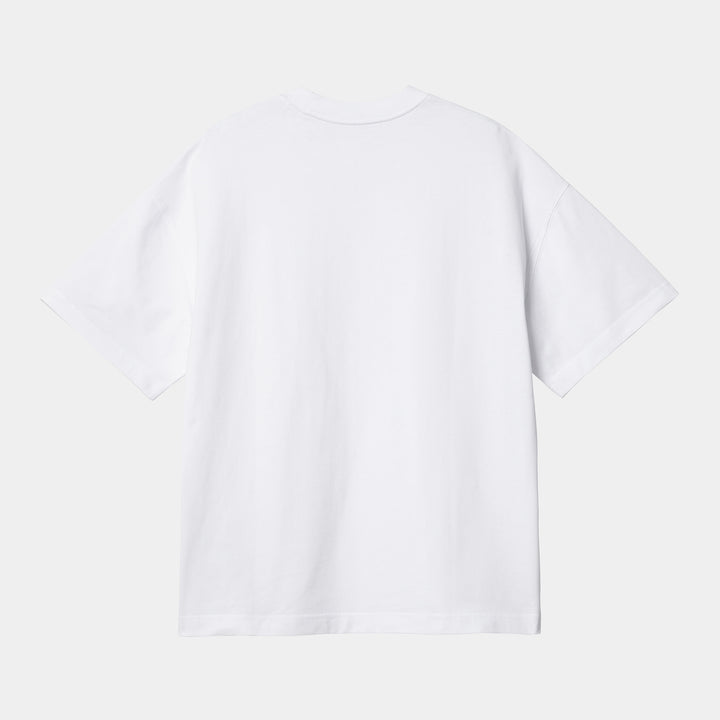 S/S Link Script T-Shirt - white/black